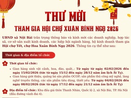 Thư mời tham gia hội chợ xuân Bính Ngọ 2026