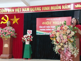 Đồng chí Phó Bí thư Thường trực Đảng uỷ dự hội nghị tổng kết thôn Thượng Yên 2025, triển khai phương hướng, nhiệm vụ 2026