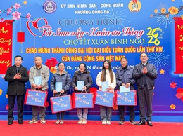 Phường Đống Đa: Lan tỏa tinh thần sẻ chia, chăm lo Tết cho người lao động và nhân dân