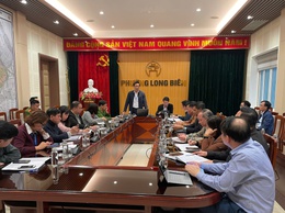 Phường Long Biên triển khai họp Tiểu ban giải quyết điểm nghẽn về “Ngập úng, lụt” và “Ô nhiễm môi trường”