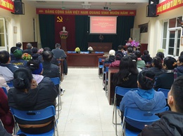 Đồng chí Chủ tịch UBND phường Phú Lương dự hội nghị đại biểu Nhân dân tại TDP 2A 