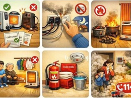 Khuyến cáo đảm bảo an toàn phòng chống cháy, nổ khi sử dụng thiết bị sưởi ấm