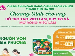 Ngân hàng Chính sách xã hội Hoài Đức triển khai Chính sách Cho vay hỗ trợ tạo việc làm, duy trì và mở rộng việc làm trên địa bàn 4 xã: Hoài Đức, An Khánh, Dương Hòa, Sơn Đồng.