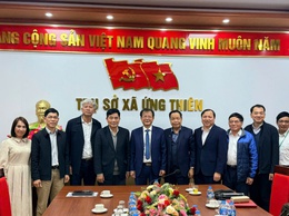 Học viện Nông nghiệp Việt Nam làm việc với UBND xã Ứng Thiên về định hướng hợp tác trong lĩnh vực nông nghiệp và phát triển địa phương