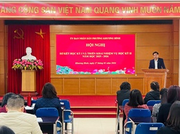 Khương Đình: Sơ kết học kỳ I và triển khai nhiệm vụ trọng tâm học kỳ II năm học 2025-2026