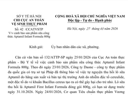 Công văn số 42/CCATVSTP ngày 27/01/2026 của Chi cục vệ sinh an toàn thực phẩm