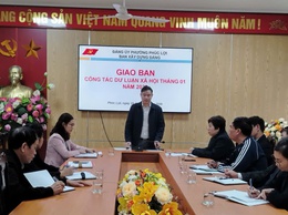 Giao ban Dư luận xã hội định kỳ tháng 01/2026
