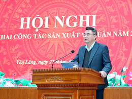 Xã Yên Lãng triển khai công tác sản xuất vụ Xuân năm 2026