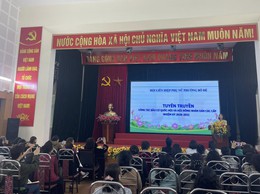 Hội LHPN Phường Bồ Đề tổ chức hội nghị tuyên truyền công tác Bầu cử Đại Biểu Quốc hội và HĐND các cấp Nhiệm kỳ 2025 – 2030