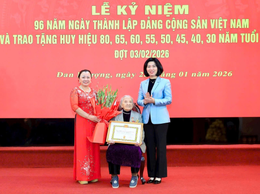 Lễ kỷ niệm 96 năm Ngày thành lập Đảng Cộng sản Việt Nam (3/2/1930 - 3/2/2026) và trao tặng Huy hiệu đợt 3/2