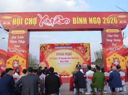 Gia Lâm khai mạc hội chợ hoa Xuân Tết Nguyên đán Bính Ngọ 2026