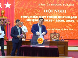 Phường Từ Liêm tổ chức các hội nghị thực hiện quy trình quy hoạch cán bộ nhiệm kỳ 2025–2030, 2026–2031

