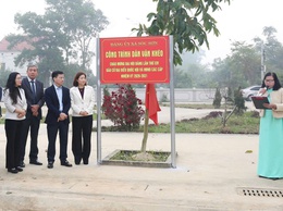 XÃ SÓC SƠN GẮN BIỂN CÔNG TRÌNH 