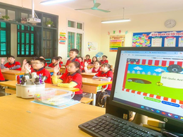 Ứng dụng trí tuệ nhân tạo khi thiết kế bài giảng gây hứng thú cho học sinh trong giờ học toán lớp 4