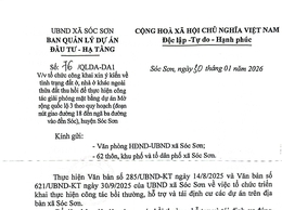 CÔNG KHAI DANH SÁCH HỘ GIA ĐÌNH, CÁ NHÂN BỊ THU HỒI ĐẤT Ở VÀ XIN Ý KIẾN DÂN CƯ VỀ TÌNH TRẠNG ĐẤT Ở, NHÀ Ở KHÁC