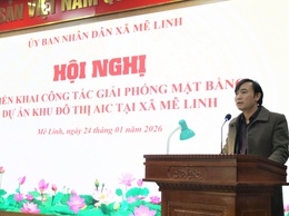 XÃ MÊ LINH TỔ CHỨC HỘI NGHỊ TRIỂN KHAI GIẢI PHÓNG MẶT BẰNG DỰ ÁN KHU ĐÔ THỊ AIC