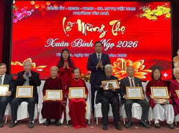 Phường Yên Hòa long trọng tổ chức Lễ mừng thọ người cao tuổi Xuân Bính Ngọ năm 2026