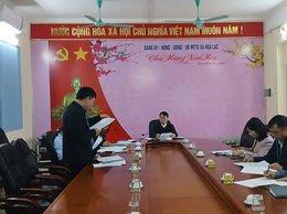 Ban Kinh tế - Ngân sách HĐND xã Hòa Lạc thẩm tra nội dung phục vụ Kỳ họp chuyên đề thứ Năm