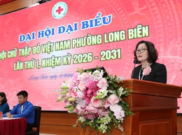 Đại hội đại biểu Hội Chữ Thập đỏ Việt Nam phường Long Biên lần thứ I, nhiệm kỳ 2026–2031 thành công tốt đẹp