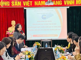 Phường Ô Chợ Dừa đón đoàn đánh giá ngoài kiểm định chất lượng giáo dục