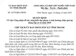 ỦY BAN NHÂN DÂN XÃ VĨNH THANH