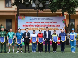 Sôi nổi giải thể thao Mừng Đảng – Mừng Xuân Bính Ngọ 2026 của phường Cửa Nam