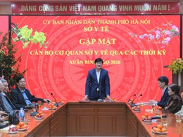Gặp mặt cán bộ Sở Y tế qua các thời kỳ nhân dịp Tết Nguyên đán Bính Ngọ 2026