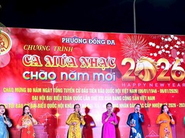 Đống Đa rộn ràng tiếng hát mừng Đảng, mừng năm mới