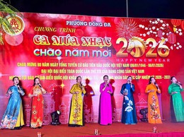 Phường Đống Đa lan tỏa niềm tin với Đảng qua đêm ca múa nhạc chào xuân