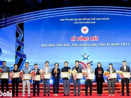 Xã An Khánh nhận Bằng khen của Chủ tịch UBND TP Hà Nội tại Lễ tổng kết Đại hội TDTT Thủ đô lần thứ XI