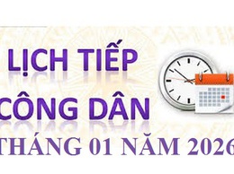 Thông báo Lịch tiếp công dân định kỳ của Lãnh đạo UBND xã Chương Dương tháng 01 năm 2026
