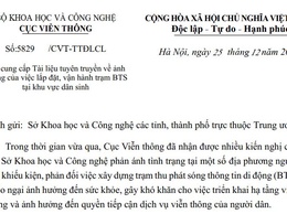 Tài liệu tuyên truyền về ảnh hưởng của việc lắp đặt, vận hành trạm BTS tại khu vực dân sinh