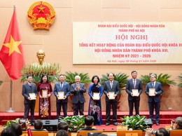 Lãnh đạo xã Quảng Bị dự Hội nghị trực tuyến tổng kết hoạt động của Đoàn Đại biểu Quốc hội, HĐND thành phố Hà Nội