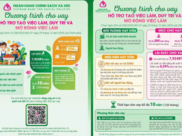 Chính sách cho vay hỗ trợ tạo việc làm, duy trì, mở rộng việc làm