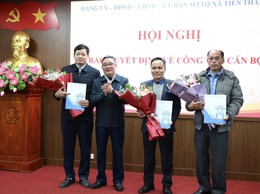 Xã Tiến Thắng công bố quyết định thành lập Trung tâm Dịch vụ tổng hợp, Trạm Y tế xã