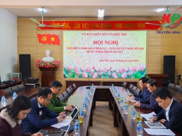 UBND xã Kiều Phú tổ chức hội nghị họp tập thể lãnh đạo UBND để nghe báo cáo các nội dung theo thẩm quyền và triển khai thực hiện nhiệm vụ trọng tâm năm 2026