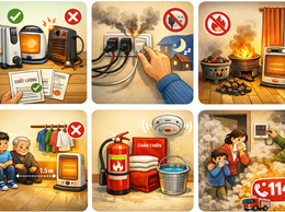 Khuyến cáo bảo đảm an toàn phòng chống cháy, nổ khi sử dụng thiết bị sưởi ấm