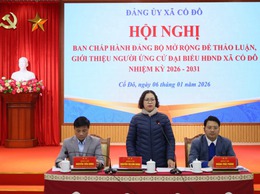 Đảng ủy xã Cổ Đô tổ chức hội nghị Ban chấp hành Đảng bộ mở rộng .