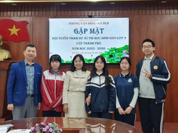 Phòng Văn hóa – Xã hội xã Gia Lâm gặp mặt đội tuyển tham dự kỳ thi học sinh giỏi lớp 9 cấp thành phố năm học 2025–2026