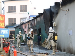 Quốc Oai kịp thời khống chế vụ cháy tại cửa hàng kinh doanh ăn uống