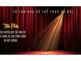 Triển khai tuyên truyền Quy tắc ứng xử năm 2025 qua tiểu phẩm sân khấu hóa