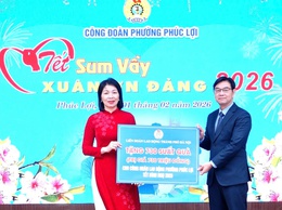 Công đoàn phường Phúc Lợi tổ chức Chương trình “Tết sum vầy – Xuân ơn Đảng” năm 2026”: Lan tỏa yêu thương, gắn kết đoàn viên