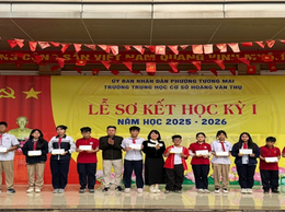 TRƯỜNG THCS HOÀNG VĂN THỤ TỔ CHỨC LỄ SƠ KẾT HỌC KÌ I NĂM HỌC 2025 – 2026
