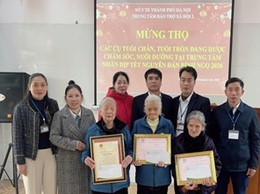 Trung tâm Bảo trợ xã hội 2 Hà Nội tổ chức Lễ mừng thọ cho các cụ tuổi chẵn, tuổi tròn nhân dịp Xuân Bính Ngọ 2026