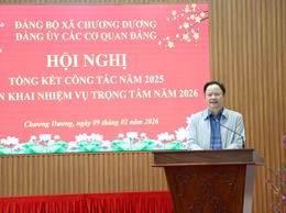 Đảng bộ các Cơ quan Đảng xã Chương Dương tổng kết năm 2025