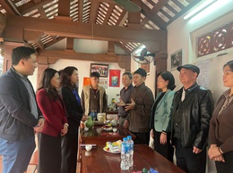 PHƯỜNG CẦU GIẤY THĂM, CHÚC TẾT CÁC TIỂU BAN BẢO VỆ DI TÍCH TRÊN ĐỊA BÀN PHƯỜNG