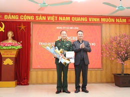 Công bố trao Quyết định chỉ định tham gia Ban chấp hành, Ban thường vụ Đảng ủy xã Mê Linh