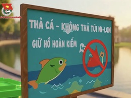 Đoàn Thanh niên phường Hoàn Kiếm thực hiện clip tuyên truyền “Thả cá – Không thả túi nilon”
