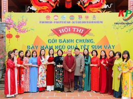 Xã Kiều Phú sôi nổi từ Hội thi gói bánh chưng, bày mâm ngũ quả và Chương trình Tết sum vầy năm 2026