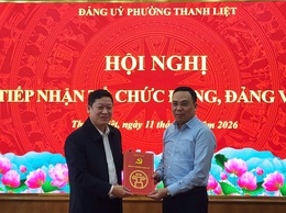 Đảng ủy phường Thanh Liệt: Tiếp nhận Đảng và Đảng viên